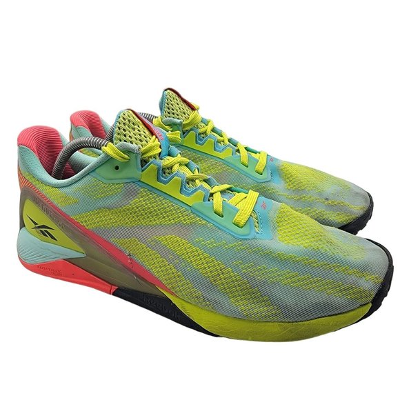 Reebok Nano X1 Mens 11 Training Running Shoes Sneakers Aciyel Pixmin GZ8947 main image 8